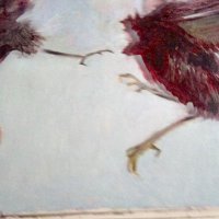 Маслена картина платно Орлова битка , снимка 10 - Картини - 38843344