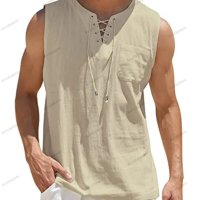 Мъжка модна лятна риза без ръкави, 10цвята - 023, снимка 5 - Ризи - 41690882