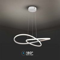 LED Полилей 20W Бял Топло Бяла Светлина, снимка 2 - Полилеи - 41395433