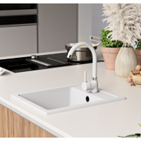НАЙ-Харесваният модел ТОП Кухненска Мивка от гранит РИГА Бяла, снимка 9 - Други - 36236991