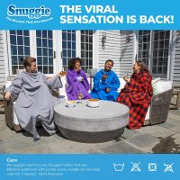 Меко и плюшено одеяло дреха с ръкави Snuggie, снимка 2 - Други - 39143028