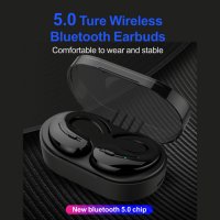 Нови безжични спортни слушалки IPX5 водоустойчиви с кутия за задеждане , снимка 4 - Bluetooth слушалки - 33773745