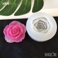  кръгла малка роза силиконов молд форма за украса торта с фондан шоколад, снимка 4 - Форми - 15117799