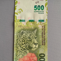 Банкнота - Аржентина - 500 песо UNC | 2016г., снимка 4 - Нумизматика и бонистика - 44794241