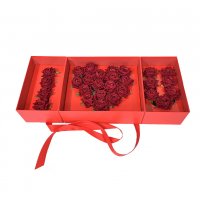 Кутия за декорация I LOVE YOU , Червена, снимка 2 - Романтични подаръци - 39873243