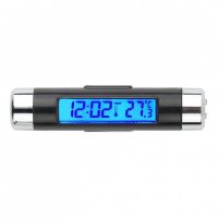 Дигитален часовник  с термометър за автомобил, снимка 1 - Аксесоари и консумативи - 39513833
