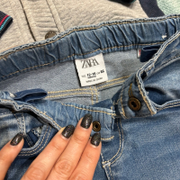 Комплект дънки с жилетка ZARA , 86-92, снимка 6 - Комплекти за бебе - 44708683