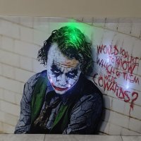 Светеща картина с LED осветление - Joker 3, снимка 2 - Картини - 40379506