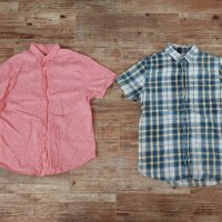 Лот от 2 броя Мъжки ризи с къс ръкав М размер, снимка 1 - Ризи - 41493496