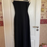 Нова дълга черна еластична елегантна официална парти коктейлна класическа рокля , снимка 10 - Рокли - 40146306