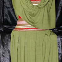 Рокля плетиво със шал- нова, снимка 3 - Рокли - 36312217