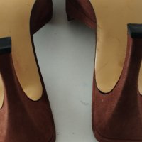 Дамски обувки естествен велур производство Испания , снимка 3 - Дамски обувки на ток - 44390019