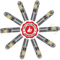 Супер ярка T5 Led крушка 3 и 5 SMD 3030 светлина Т5 Лампа за табло на кола габарит 12V Супер ярки ла, снимка 15 - Аксесоари и консумативи - 41361301