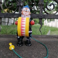 70-те Детска Играчка Клоун механизирана, снимка 1 - Други ценни предмети - 40955859