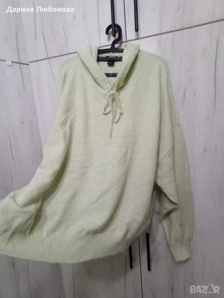 Мек и топъл пуловер с гугла , снимка 1