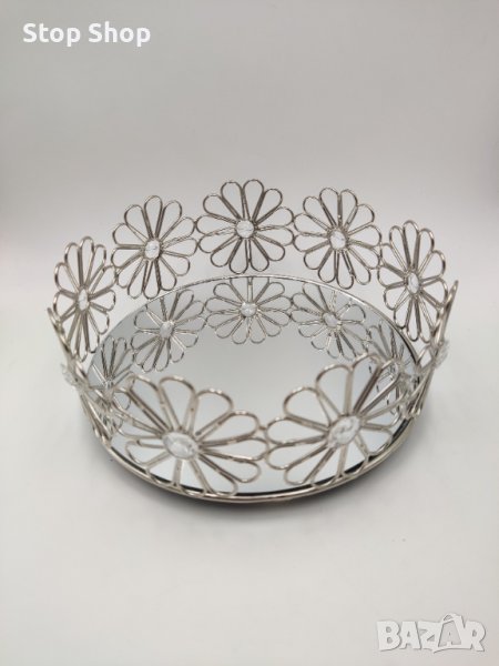 Поднос метален с огледало Индия , снимка 1