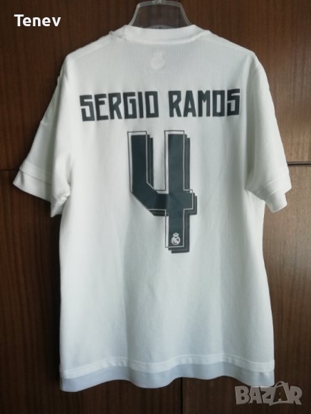 Real Madrid Sergio Ramos Adidas оригинална тениска Реал Мадрид Серхио Рамос 2015/2016 L, снимка 1