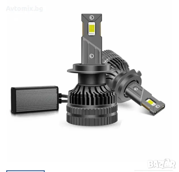 LED диодни крушки H7 Х7, 12V 120W, 13000lm за фарове Canbus, снимка 1