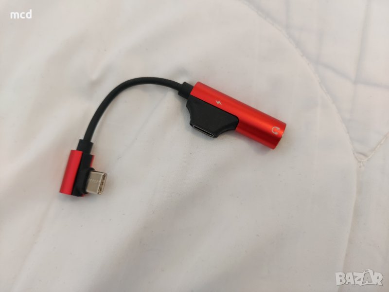 USB C to 3.5m headphone jack - преходник, снимка 1