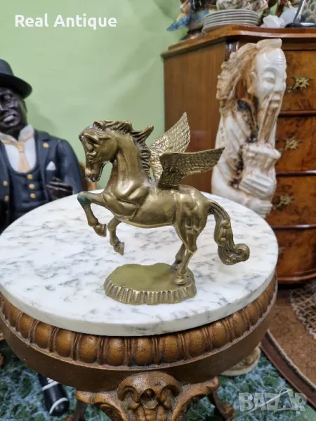 Страхотна английска колекционерска английска бронзова фигура статуетка - Пегас , снимка 1