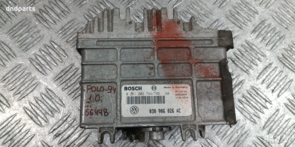 Компютър VW Polo 1.0i 1994г. 0261203744 030906026AC , снимка 1