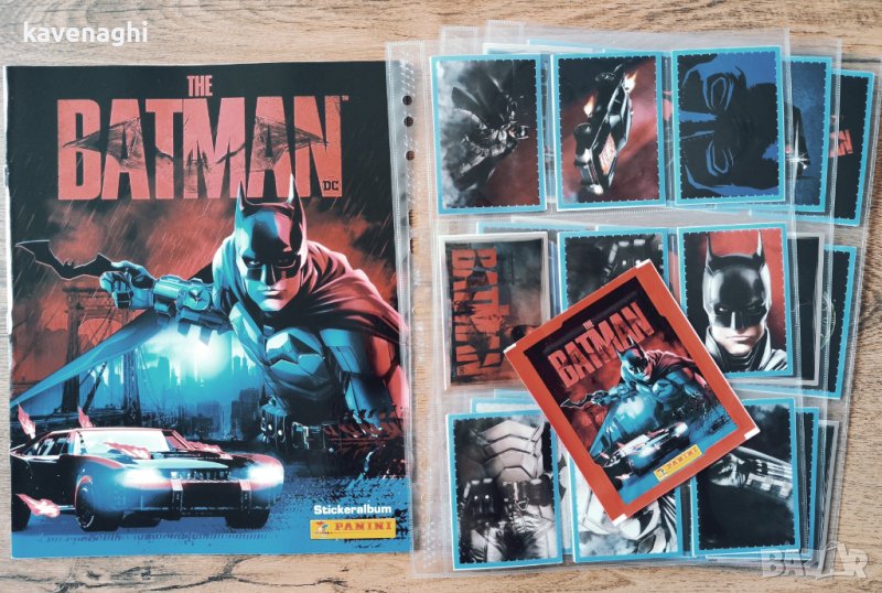 Продавам: Panini колекция The Batman 2022 празен албум + всички 125 стикера + 1 пакетче, снимка 1