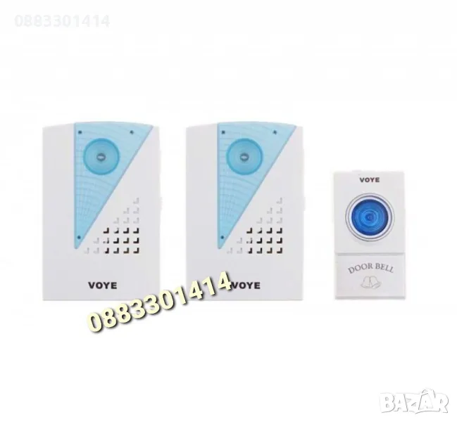 Безжичен звънец Бял, снимка 1