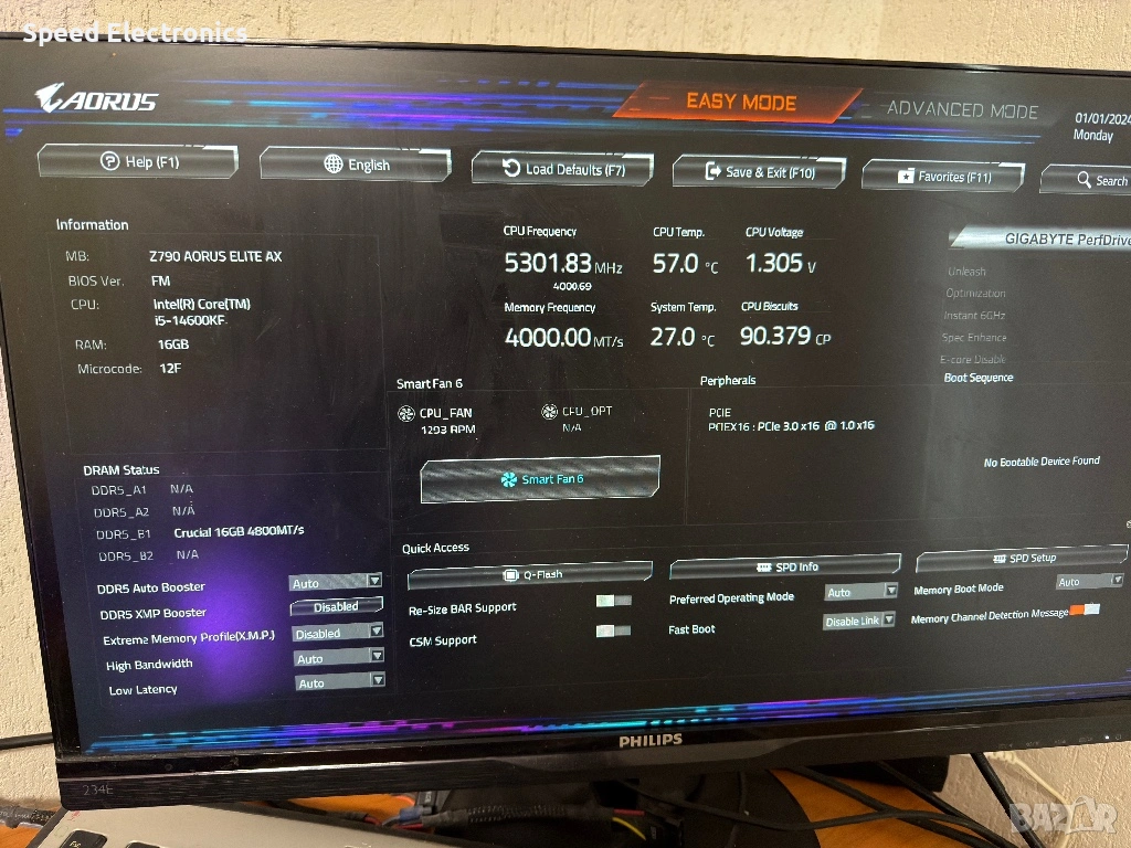 Z790 AORUS ELITE AX Wi-Fi, снимка 1