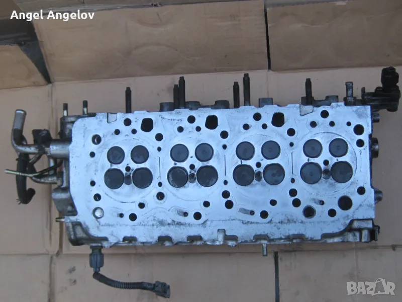 Обурудвана цилиндрова глава за Тойота Рав 4 (Toyota Rav4) 2.0 D-4D 4WD, 116 к.с. 2000-2006 г, снимка 1