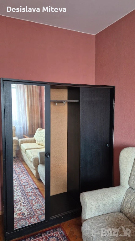 Гардероб с огледало, комод и скрин, снимка 1