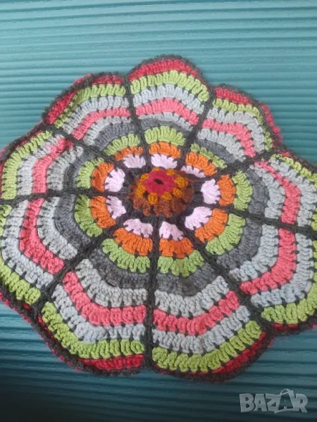 Столовка - битова плетена възглавница покривало за столове, снимка 1