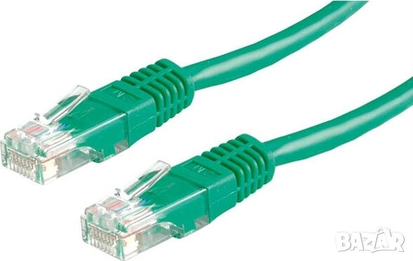 Roline Patch cable UTP Cat. 5e 20m, Green, снимка 1