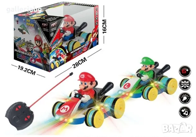 Супер Марио кола с дистанционно управление R/C , снимка 1