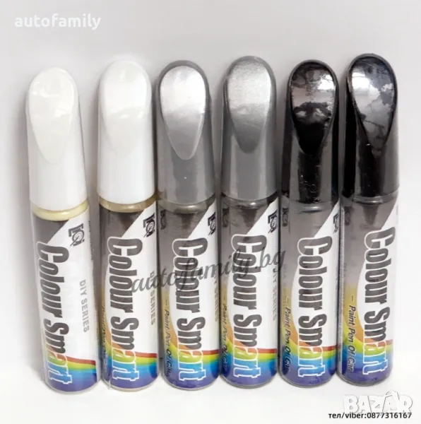 Коректор за автомобилна боя Kia 6 цвята 12ml, снимка 1