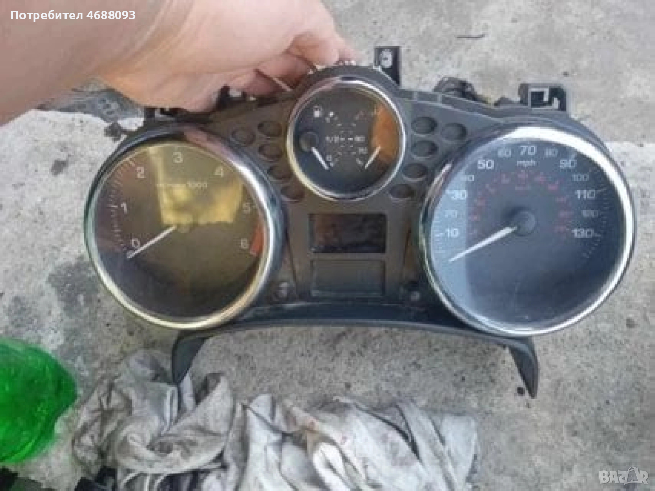  Табло километраж за Пежо 207 1.6 HDI 90k.с 2008г хечбег , снимка 1