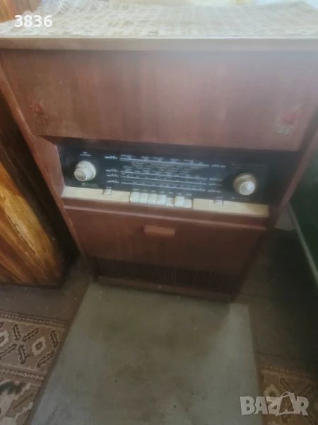 Ретро радио с грамофон, снимка 1