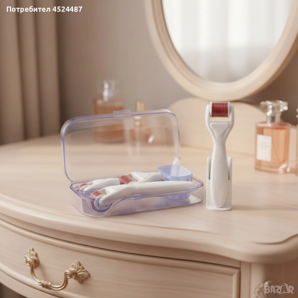 Масажор за лице, 4 в 1 с три ролки за масаж, снимка 1