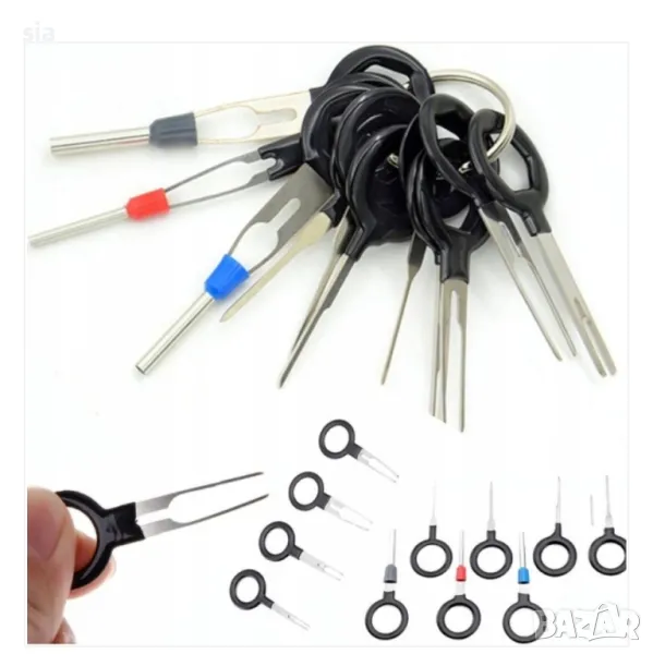 Комплект за демонтаж на контактни клеми от куплунзи на електрически инсталации ,11бр, снимка 1