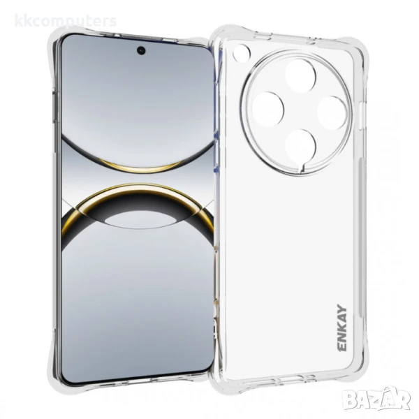 Oppo Find X8 Pro 5G Удароустойчив ENKAY Силиконов Калъф и Протектор , снимка 1