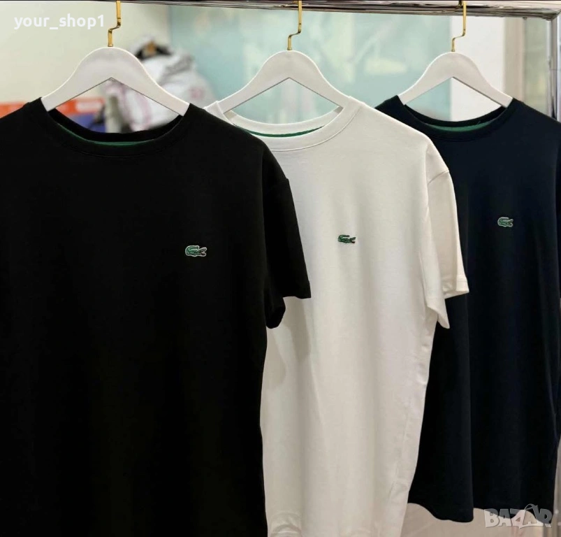 Lacoste дамска тениска с бродирано лого , снимка 1