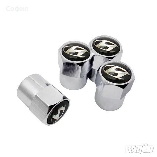 Нови метални капачки за винтили за Хюндай Hundai и други автомобили НАЛИЧНО, снимка 1