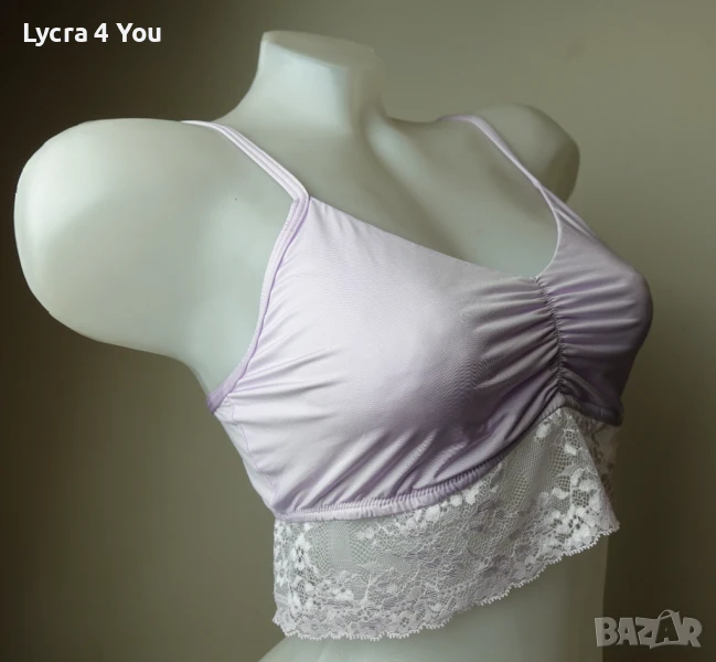 Body essentials by Tchibo S (EU 40-42) къс дамски топ с дантела, снимка 1