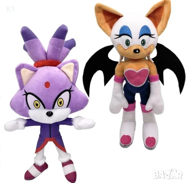 Плюшена Играчка Соник Rouge Sonic, 30cm, Sonic Blaze Cat, снимка 1