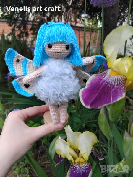 Плетена играчка Кукла Пеперудка , снимка 1