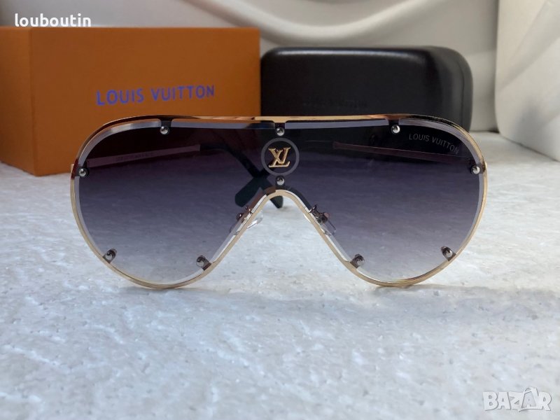 Louis Vuitton Mъжки слънчеви очила маска висок клас, снимка 1