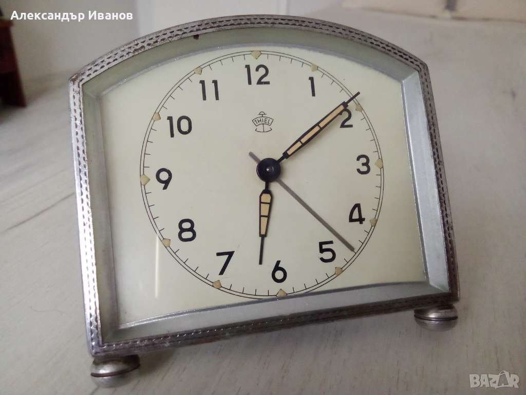 Стар германски часовник,будилник THIEL, снимка 1