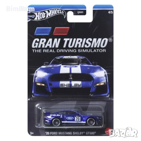 Оригинална количка Hot Wheels Gran Turismo 20 Ford Mustang Shelby GT500, снимка 1