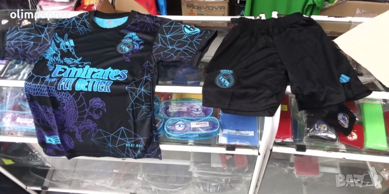 спортен екип Реал Мадрид нов Мбапе, тениска и шорти за дете с ръст 140,152см, снимка 1
