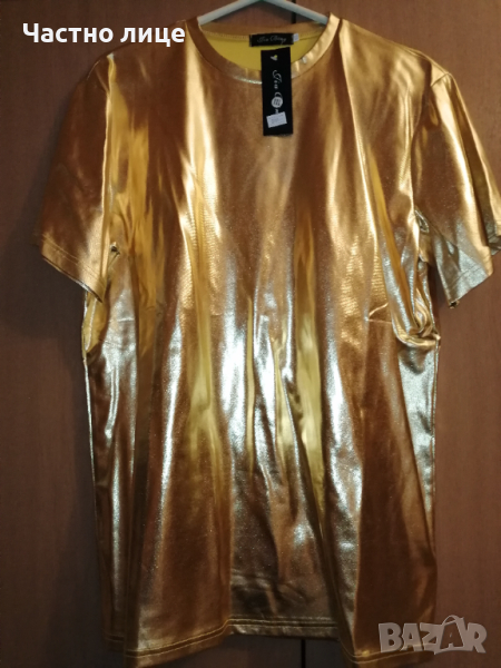 Продавам златна тениска, снимка 1