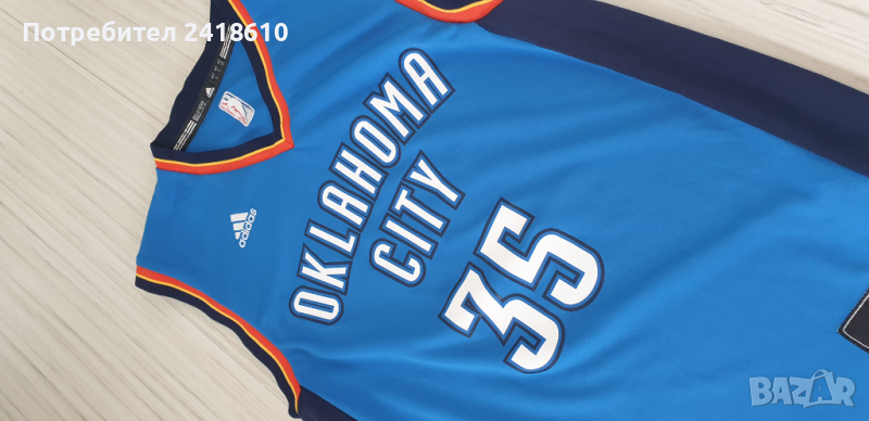 Adidas NBA Oklahoma City #35 Kevin Durant Mens Size S ОРИГИНАЛ! МЪЖКИ ПОТНИК!, снимка 1